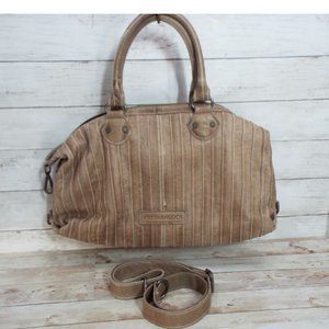 FREDsBRUDER Taupe Large Leather Crossbody Tote Bag